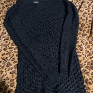 Black knit sweater